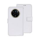 For Realme 14 Pro+ 5G idewei Crazy Horse Texture Leather Phone Case(White) - 1