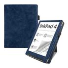 For Pocketbook InkPad Color 2 / 3 Calfskin Leather Smart Tablet Case(Blue) - 1
