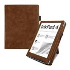 For Pocketbook InkPad Color 2 / 3 Calfskin Leather Smart Tablet Case(Brown) - 1