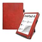 For Pocketbook InkPad Color 2 / 3 Calfskin Leather Smart Tablet Case(Red) - 1
