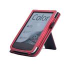 For Pocketbook PB616 Calfskin Leather Smart Tablet Case(Red) - 3