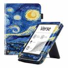 For Pocketbook Verse / Verse Pro Painted Calfskin Smart Leather Tablet Case(Starry Sky) - 1