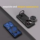 For ZTE nubia Focus /Blade A75 5G CD Texture Sliding Camshield Magnetic Holder Phone Case(Silver) - 3