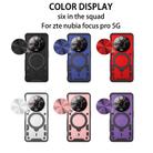 For ZTE nubia Focus Pro CD Texture Sliding Camshield Magnetic Holder Phone Case(Red) - 2