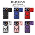 For ZTE nubia Music CD Texture Sliding Camshield Magnetic Holder Phone Case(Silver) - 2