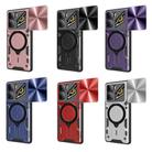 For ZTE nubia Neo 3 CD Texture Sliding Camshield Magnetic Holder Phone Case(Blue) - 2