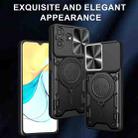 For ZTE Axon 50 Lite 4G CD Texture Sliding Camshield Magnetic Holder Phone Case(Red) - 2