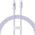 Baseus CD Series PD20W USB-C / Type-C to 8 Pin Fast Charging Data Cable, Length:2m(Purple) - 1