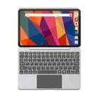 For iPad Pro 11 2022/2021/2020/2018/Air 4/5 Aluminum Alloy Bluetooth Touch Keyboard Leather Case(Silver) - 1