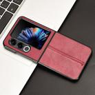 For ZTE nubia Flip2 / Libero Flip2 Cow Pattern Sewing Back Cover Phone Case(Red) - 2