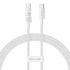 Baseus CD Series PD100W USB-C / Type-C to USB-C / Type-C Fast Charging Data Cable, Length:1m(White) - 1
