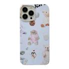 For iPhone 15 Pro Cartoon Film Craft Hard PC Phone Case(Stuffed Bear) - 1