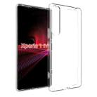 For Sony Xperia 1 IV Waterproof Texture TPU Phone Case(Transparent) - 1