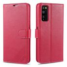 For Huawei Enjoy Z 5G AZNS Sheepskin Texture Horizontal Flip Leather Case with Holder & Card Slots & Wallet(Red) - 1