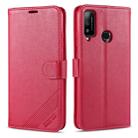 For Huawei Honor Play 4T AZNS Sheepskin Texture Horizontal Flip Leather Case with Holder & Card Slots & Wallet(Red) - 1