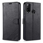 For Huawei Honor Play 4T AZNS Sheepskin Texture Horizontal Flip Leather Case with Holder & Card Slots & Wallet(Black) - 1