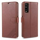 For Vivo Y70s / Y51s AZNS Sheepskin Texture Horizontal Flip Leather Case with Holder & Card Slots & Wallet(Brown) - 1