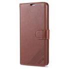 For Xiaomi Mi Note 10 Lite AZNS Sheepskin Texture Horizontal Flip Leather Case with Holder & Card Slots & Wallet(Brown) - 2