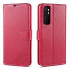 For Xiaomi Mi Note 10 Lite AZNS Sheepskin Texture Horizontal Flip Leather Case with Holder & Card Slots & Wallet(Red) - 1