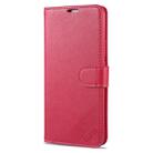 For Xiaomi Mi Note 10 Lite AZNS Sheepskin Texture Horizontal Flip Leather Case with Holder & Card Slots & Wallet(Red) - 2