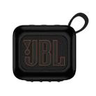 For JBL Go 4 Wireless Bluetooth Speaker Silicone Protective Case(Black) - 1