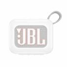 For JBL Go 4 Wireless Bluetooth Speaker Silicone Protective Case(White) - 1