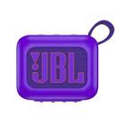 For JBL Go 4 Wireless Bluetooth Speaker Silicone Protective Case(Purple) - 1