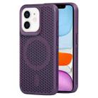 For iPhone 11 MagSafe Magnetic Heat Dissipation Phone Case(Dark Purple) - 1