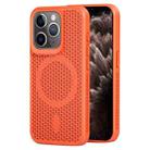 For iPhone 11 Pro Max MagSafe Magnetic Heat Dissipation Phone Case(Orange) - 1