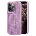 For iPhone 11 Pro Max MagSafe Magnetic Heat Dissipation Phone Case(Light Purple) - 1