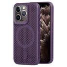For iPhone 11 Pro Max MagSafe Magnetic Heat Dissipation Phone Case(Dark Purple) - 1