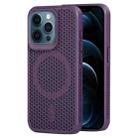 For iPhone 12 Pro Max MagSafe Magnetic Heat Dissipation Phone Case(Dark Purple) - 1