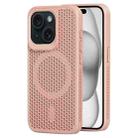 For iPhone 15 Plus MagSafe Magnetic Heat Dissipation Phone Case(Pink) - 1