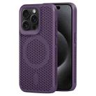 For iPhone 15 Pro MagSafe Magnetic Heat Dissipation Phone Case(Dark Purple) - 1