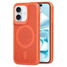 For iPhone 16 Plus MagSafe Magnetic Heat Dissipation Phone Case(Orange) - 1