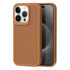 For iPhone 15 Pro Max Heat Dissipation Phone Case(Brown) - 1