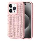 For iPhone 15 Pro Heat Dissipation Phone Case(Pink) - 1