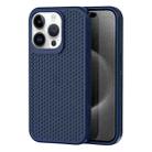 For iPhone 15 Pro Heat Dissipation Phone Case(Dark Blue) - 1
