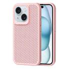 For iPhone 15 Plus Heat Dissipation Phone Case(Pink) - 1