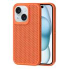 For iPhone 15 Heat Dissipation Phone Case(Orange) - 1