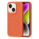 For iPhone 14 Plus Heat Dissipation Phone Case(Orange) - 1