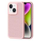 For iPhone 14 Plus Heat Dissipation Phone Case(Pink) - 1