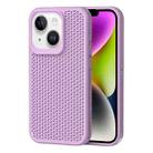 For iPhone 14 Heat Dissipation Phone Case(Light Purple) - 1