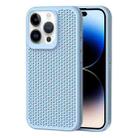 For iPhone 14 Pro Heat Dissipation Phone Case(Sky Blue) - 1