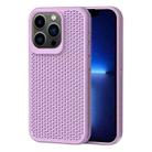 For iPhone 13 Pro Heat Dissipation Phone Case(Light Purple) - 1