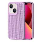 For iPhone 13 Heat Dissipation Phone Case(Light Purple) - 1