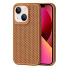 For iPhone 13 Heat Dissipation Phone Case(Brown) - 1