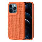 For iPhone 12 Pro Max Heat Dissipation Phone Case(Orange) - 1