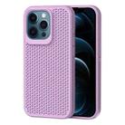 For iPhone 12 Pro Max Heat Dissipation Phone Case(Light Purple) - 1