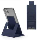 PU Leather Ultra Thin Folding Phone Holder(Dark Blue) - 1